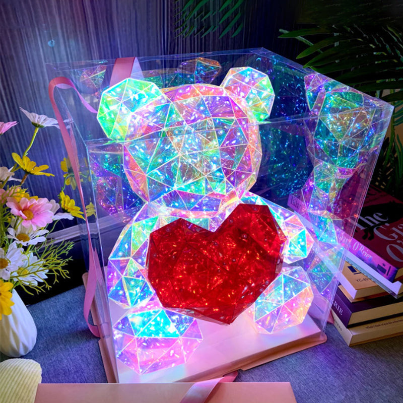 💕Valentijnsdag Special - 60% KORTING🎁 Kleurrijke Lichtgevende Beer