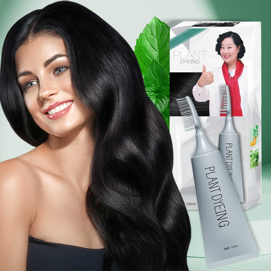 ✨ Duitse plantaardige haarverf voor uit de salon komende uitgroei – 100% plantaardige kracht, eenvoudig in gebruik en bedekt grijs haar in 5 minuten 🌿
