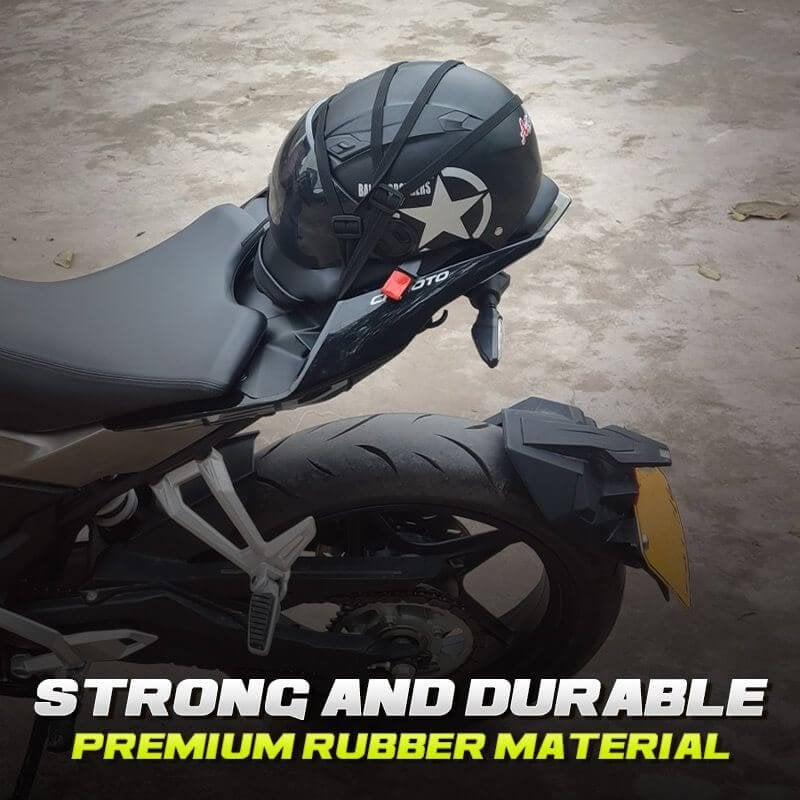 🎧 KOOP 1 KRIJG 1 GRATIS! ✨ Elastisch koord voor helm en bagage - Veilige en anti-verlies bevestiging voor fiets/reizen, lichtgewicht en duurzaam 🔒📦