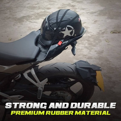 🎧 KOOP 1 KRIJG 1 GRATIS! ✨ Elastisch koord voor helm en bagage - Veilige en anti-verlies bevestiging voor fiets/reizen, lichtgewicht en duurzaam 🔒📦