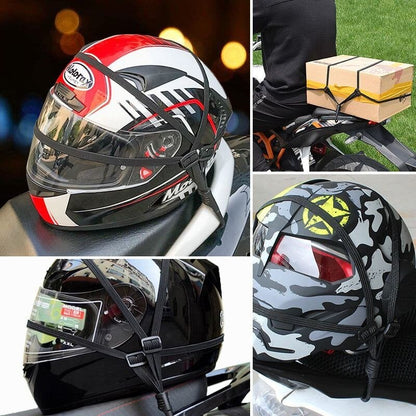 🎧 KOOP 1 KRIJG 1 GRATIS! ✨ Elastisch koord voor helm en bagage - Veilige en anti-verlies bevestiging voor fiets/reizen, lichtgewicht en duurzaam 🔒📦