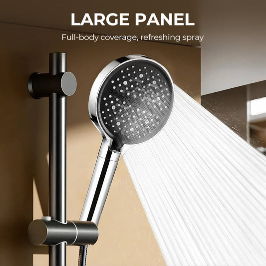 🚿 Verstelbare regendouchekop met hoge druk – 360° kantelbaar, eenvoudig te reinigen oppervlak, compatibel met standaard doucheslangen 💧