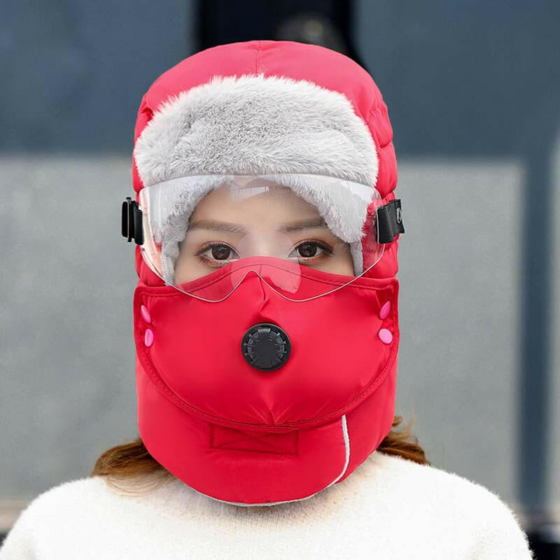 🔈🔈Winteruitverkoop - 60% KORTING❄️Thermische hoed met afneembaar ademhalingsventielmasker