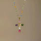 📿Laatste kans💎Kleurrijke Kruis Hanger Kettingen met Strasssteentjes