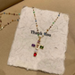 📿Laatste kans💎Kleurrijke Kruis Hanger Kettingen met Strasssteentjes