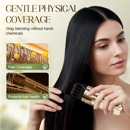 ✨KOOP 1 KRIJG 1 GRATIS✨2-in-1 handige haarverfkam voor grijs haar🌿