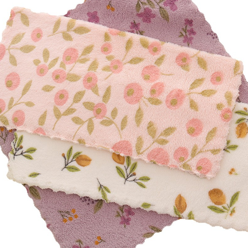 🔥Hot seller🔥5 stuks koraalkleurige flanellen vaatdoeken voor thuisgebruik