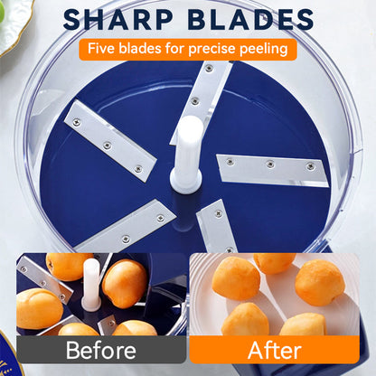 🔈🔈60% KORTING! ⚡ Transparante Elektrische Fruit- & Groenteschiller – Supersnel & Eenvoudig Schillen | Bespaar Tijd in de Keuken 🍎🥕