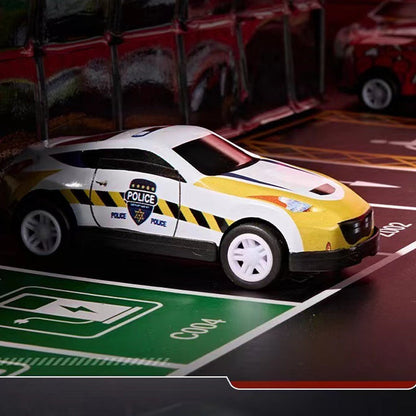 🔈🔈60% KORTING! ✨ 48 mini-auto's met ingebouwde garage - Interactief spel met geluidseffecten en racebaan voor kinderen 🚗🎪