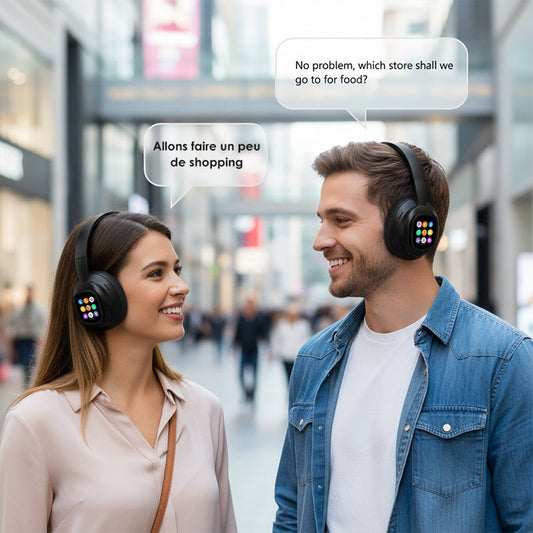 🎧 NU 60% KORTING! ✨ AI Bluetooth-hoofdtelefoon - Smart LCD-scherm en spraakassistent met eersteklas geluidskwaliteit voor muziek en gesprekken 📱✨