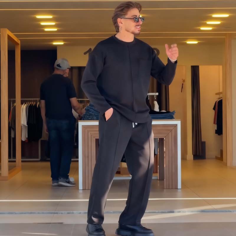 📢📢55 % korting!!!✨Casual, rekbare 2-delige set voor heren, voor de herfst