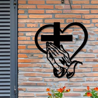 🔈🔈60% korting✝️Christelijke hartvormige kruiswanddecoratie - Een symbool van geloof en liefde
