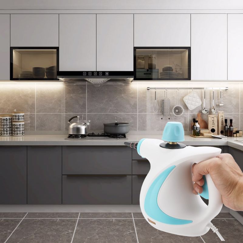 🔈🔈60% KORTING🔥1050 W handbediende natuurlijke stoomreiniger voor meerdere oppervlakken onder druk