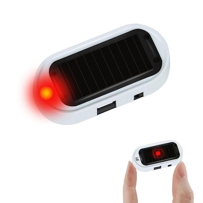 🚗 Zonne-energie-dummy-alarm met knipperend LED-lampje – lichtsensor, simuleert een alarmsysteem, voor auto’s en binnenshuis