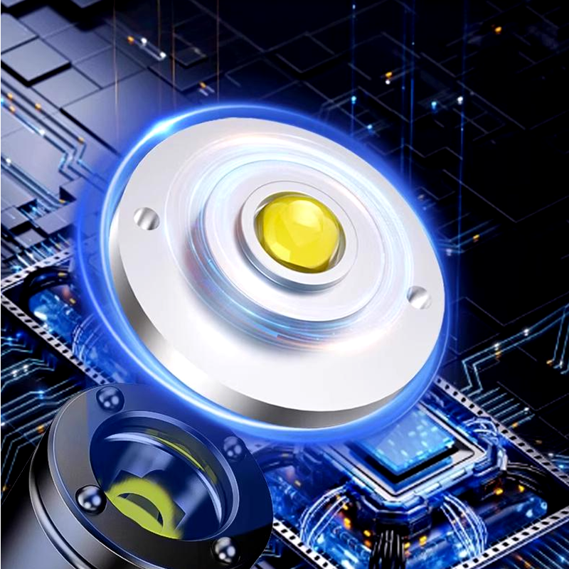 Oplaadbare en Magnetische Mini Sleutelhanger Zaklamp