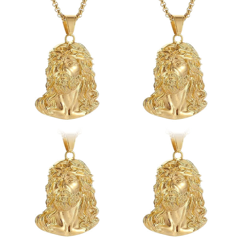 Jezus hoofd hanger kettin