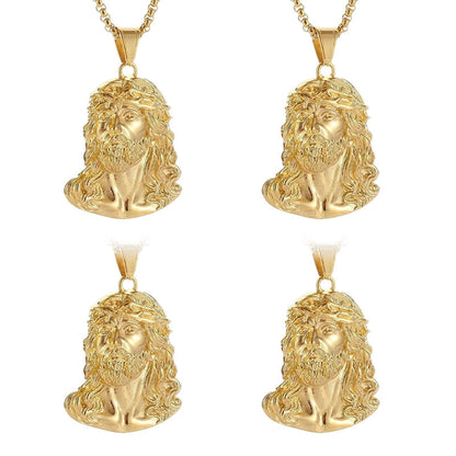 Jezus hoofd hanger kettin