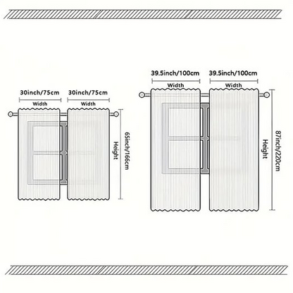 🔈🔈60% KORTING ! ✨ Kerst Gordijnen Set van 2 Stuks - Dik Polyester, Eenvoudig te Plaatsen, Machinewasbaar, Creëert een Feestelijke Sfeer 🎄🏠