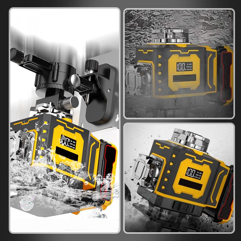 Hightech laserwaterpas ⚡ Variabele frequentiestraal zonder strooiing 🎯 Touchscreen-instelling voor dikkere lijnen, bediening met afstandsbediening, helder scherm – onmisbaar op de bouwplaats 🛠️