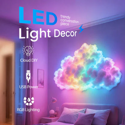 📢🎁60% KORTING!!! ✨Thundercloud USB-aangedreven decoratieve LED-lamp🌈☁️