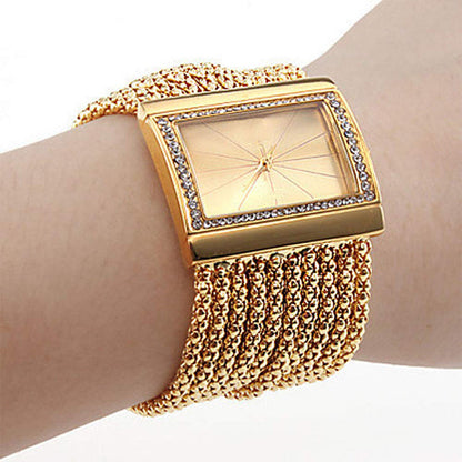 🎄🎁Black Friday gezamenlijke promotie💥Ladies Rhinestone Quartz Square Watch