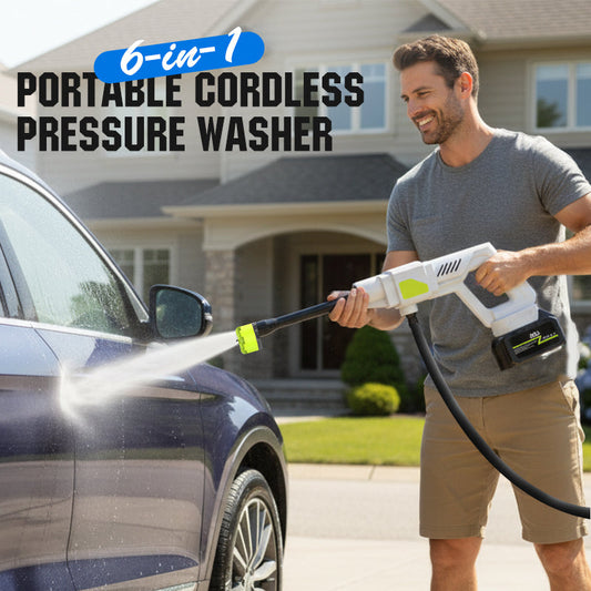 🔫50% KORTING! ⚡ Draagbare draadloze hogedrukreiniger – Krachtige waterdruk, oplaadbaar en perfect voor auto en tuin 💧 Gratis verzending