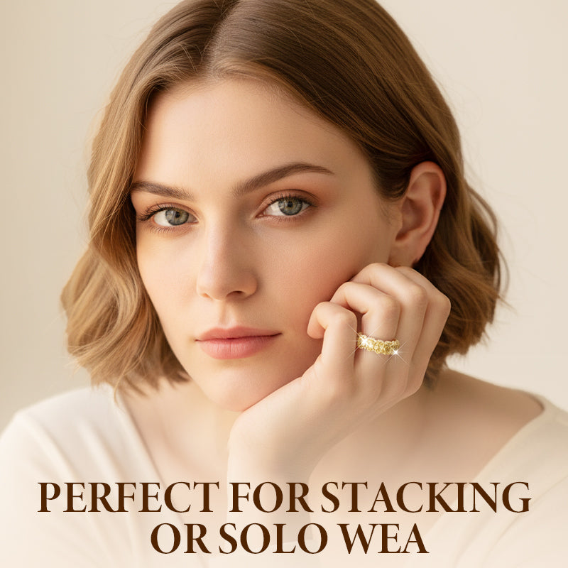 ✨60% KORTING! Full Circle Sparkling Zircon Fashion Ring – Tijdloze elegantie, 360° glans en licht luxe design 💎💍