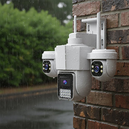 👁️ Panoramisch zicht met drie ogen, geen dodehoekbeveiliging | Intelligente 360° PTZ-beveiligingscamera 🚀