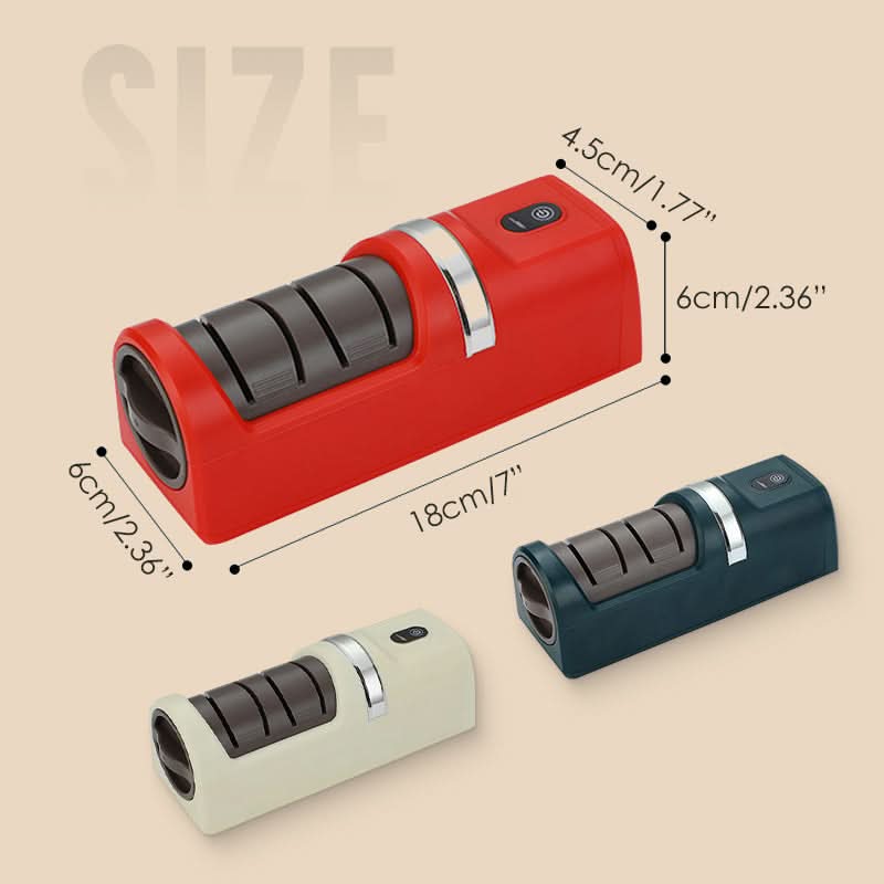 🔥60% KORTING! 🔪 Automatische messenslijper voor in de keuken – Razendsnel, veilig en vlijmscherp ✨