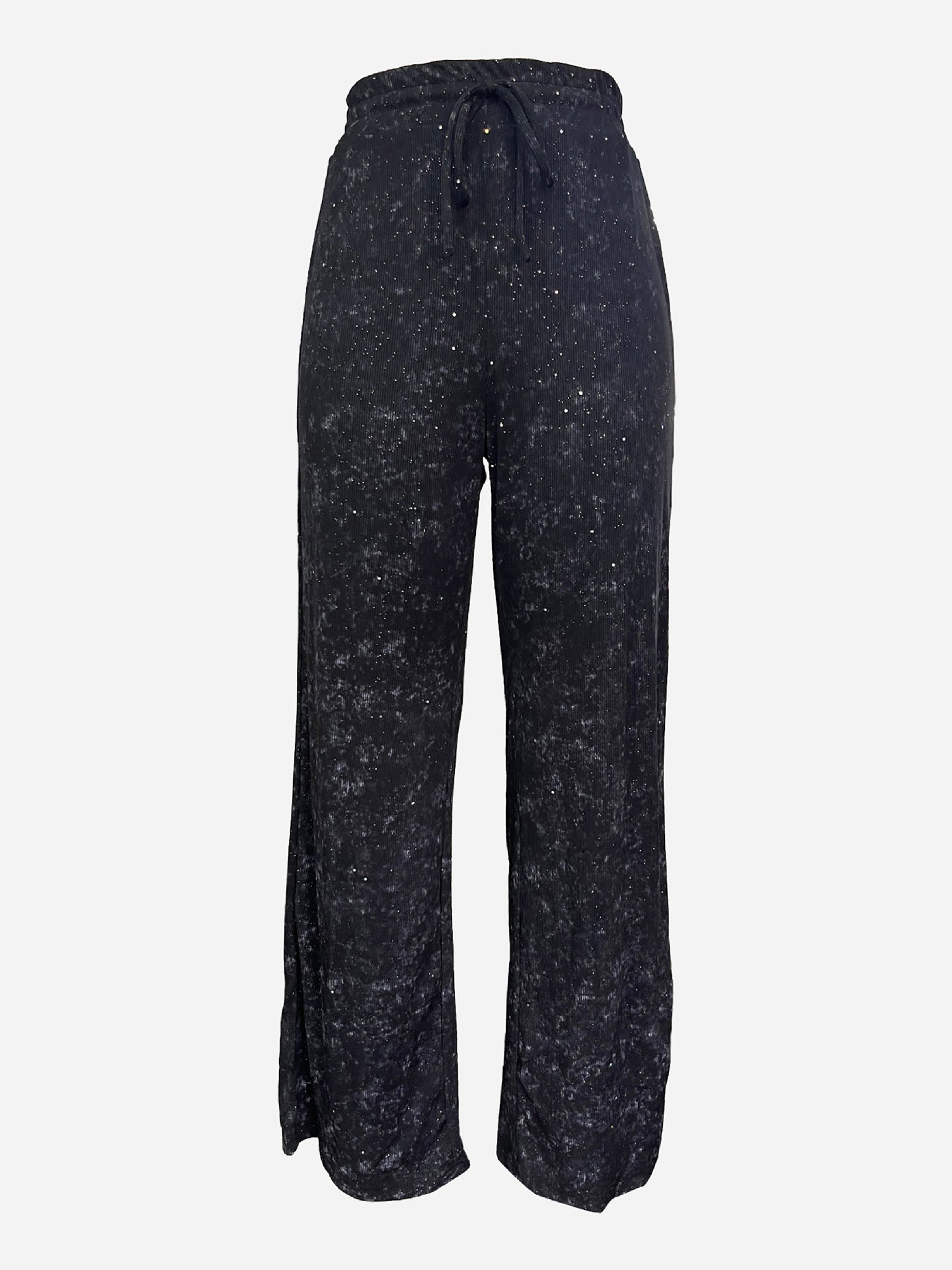 💖LAATSTE DAG UITVERKOOP 60% KORTING🥰Damesbroek met paillettenpatroon, wijde pijpen en elastische taille