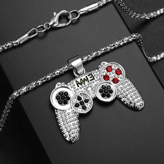 🎮 NU 60% KORTING! ✨ Arcade Controller Ketting – Sprankelende strass-steentjes, Duurzame Ketting & Gamer Cadeau 🕹️