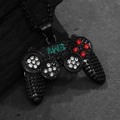 🎮 NU 60% KORTING! ✨ Arcade Controller Ketting – Sprankelende strass-steentjes, Duurzame Ketting & Gamer Cadeau 🕹️