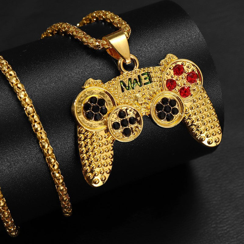 🎮 NU 60% KORTING! ✨ Arcade Controller Ketting – Sprankelende strass-steentjes, Duurzame Ketting & Gamer Cadeau 🕹️