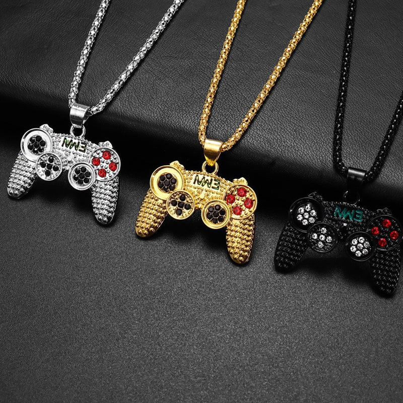 🎮 NU 60% KORTING! ✨ Arcade Controller Ketting – Sprankelende strass-steentjes, Duurzame Ketting & Gamer Cadeau 🕹️