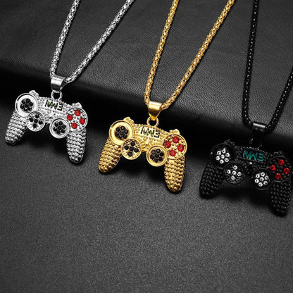 🎮 NU 60% KORTING! ✨ Arcade Controller Ketting – Sprankelende strass-steentjes, Duurzame Ketting & Gamer Cadeau 🕹️