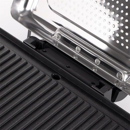 🔈🔈 Laatste dag korting - 60% KORTING 🔥2200W Smokeless Indoor Grill: Non-Stick, Adjustable Temp & Easy Clean! 🍖🏡