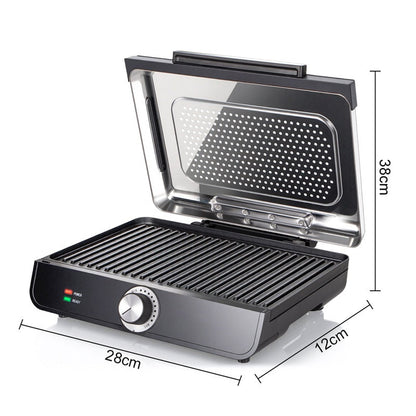 🔈🔈 Laatste dag korting - 60% KORTING 🔥2200W Smokeless Indoor Grill: Non-Stick, Adjustable Temp & Easy Clean! 🍖🏡