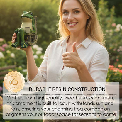 💯2026 Hot Sales🐸Op zonne-energie aangedreven kikker in schommelstoel ornament🍃