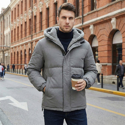 📢📢 60% KORTING!! ✨ Herenjas met capuchon, bestand tegen kou, winddicht en thermisch gevoerd
