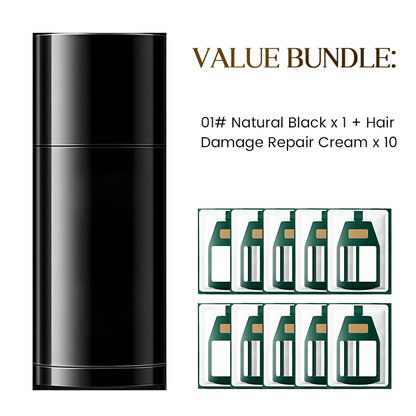 ✨Redder voor grijs haar✨ Bedekt grijze haarwortels direct in 3 seconden! Eén kam = haarkleuring van salonkwaliteit 🔥 Plantaardige haarverzorging, zacht voor het haar 💚