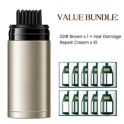 ✨Redder voor grijs haar✨ Bedekt grijze haarwortels direct in 3 seconden! Eén kam = haarkleuring van salonkwaliteit 🔥 Plantaardige haarverzorging, zacht voor het haar 💚