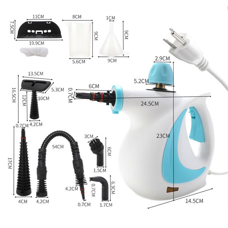 🧼 60% KORTING! 🚿 Handstoomreiniger – Drukverhogend, geschikt voor diverse oppervlakken & 12-delige set – Chemievrij, hygiënisch & grondige reiniging ✨