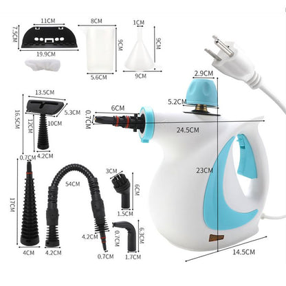 🧼 60% KORTING! 🚿 Handstoomreiniger – Drukverhogend, geschikt voor diverse oppervlakken & 12-delige set – Chemievrij, hygiënisch & grondige reiniging ✨
