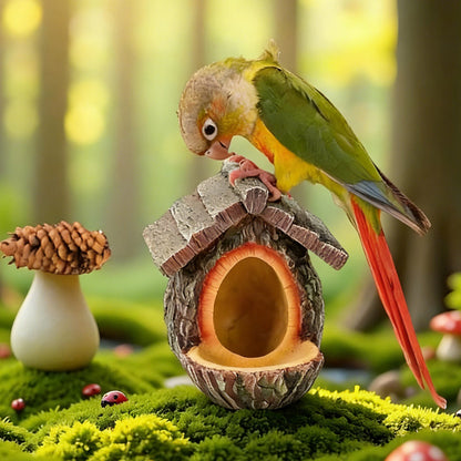 🔥60% KORTING! 🐦 NIEUWE AANWINSTEN 2026 – Vogelvoederhuisje voor buiten met realistisch boomstronkontwerp | Tuindecoratie & natuurreservaat in één! 🌿✨