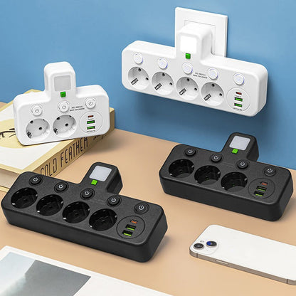 🔌SPECIALE AANBIEDING 2026 - 60% KORTING⚡Slimme stekkerdoos met USB-poorten