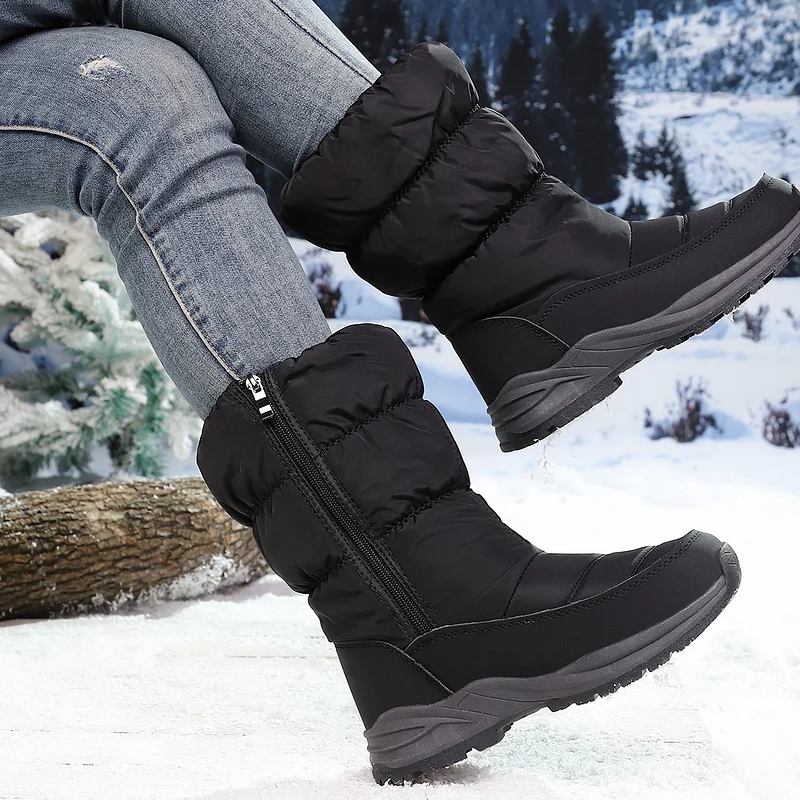 🎁60% KORTING❄️💖Extra warme sneeuwlaarzen met imitatiebontvoering voor dames