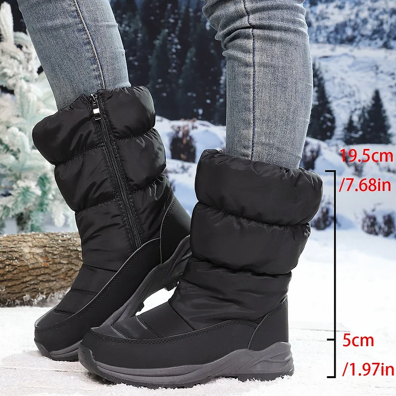 🎁60% KORTING❄️💖Extra warme sneeuwlaarzen met imitatiebontvoering voor dames
