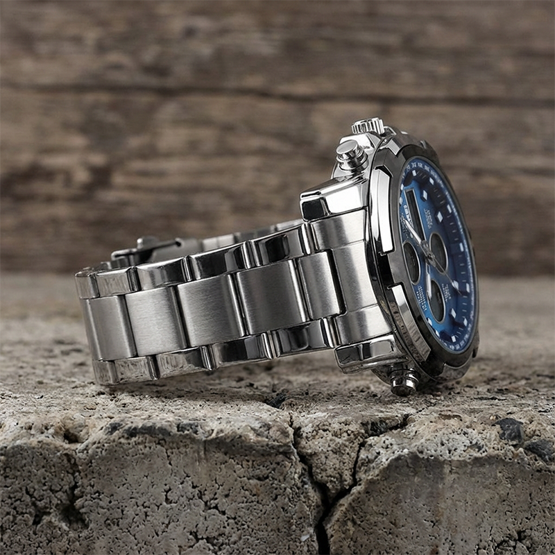 📢📢60% KORTING!! ⏰ Waterdicht militair analoog-digitaal herenhorloge – 48 mm, multifunctioneel & roestvrijstalen band! 🕰️💪