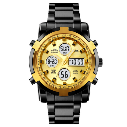 📢📢60% KORTING!! ⏰ Waterdicht militair analoog-digitaal herenhorloge – 48 mm, multifunctioneel & roestvrijstalen band! 🕰️💪