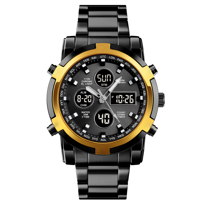 📢📢60% KORTING!! ⏰ Waterdicht militair analoog-digitaal herenhorloge – 48 mm, multifunctioneel & roestvrijstalen band! 🕰️💪